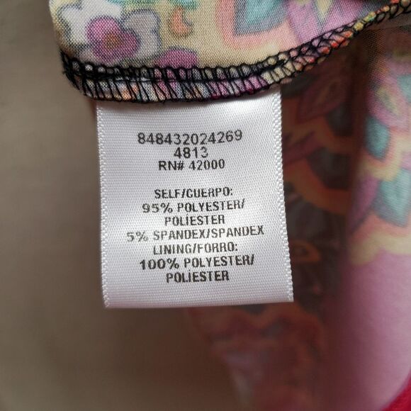 Bongo Strapless Sleeveless BOHO Mini Dress in Vibrant Multi Color Size S - Picture 5 of 9